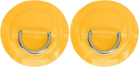 2 Pcs Inflatable Boat DRing Pad Patch PVC Sturdy Marine Stainless Steel Fixed Buckle for Kayak Canoe Rafting Accessories
