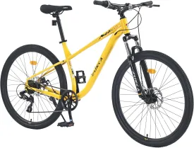 27.5 Inch Mountain Bike, Outdoor Cycling Bike, 8-Speed Mountain Bike with Suspension Fork and Ergonomic Seat for Men Women Adults