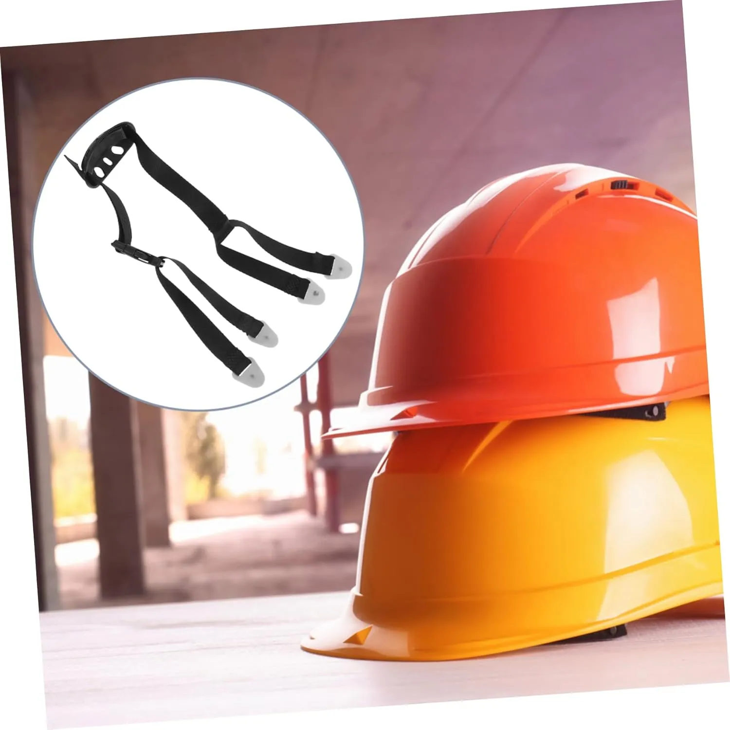 Adjustable Helmet Chinstrap Easy Install Hard Hat Chin Cord for Construction Workers Sturdy and Sturdy