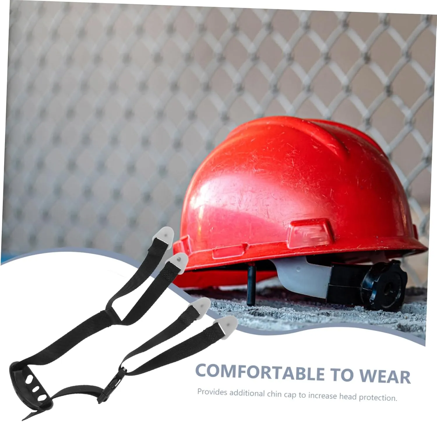 Adjustable Helmet Chinstrap Easy Install Hard Hat Chin Cord for Construction Workers Sturdy and Sturdy