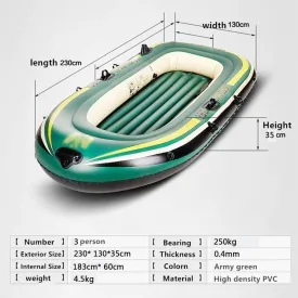 Adult Inflatable Fishing Boat, Children's Inflatable Boat with Paddles, Inflatable Raft for Fishing, Inflatable Kayak