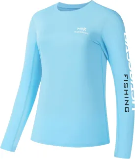 BASSDASH Womens UPF 50  UV Sun Protection Long Sleeve Shirts Quick Dry T-Shirt for Fishing Hiking Kayaking