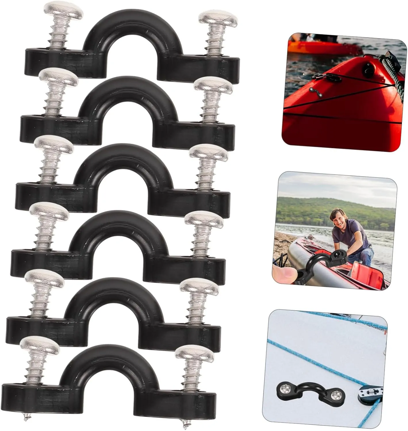 BESPORTBLE Sturdy Belt Buckle Canoe Kayak Cleat Straps Durable Boat Part Handle Grip Sturdy Fixing Buckle Sturdy
