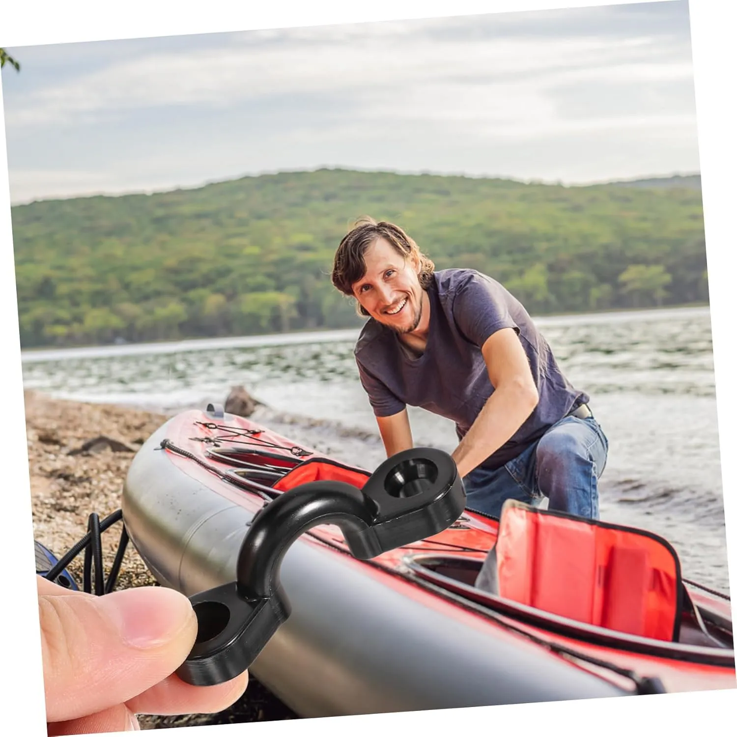 BESPORTBLE Sturdy Belt Buckle Canoe Kayak Cleat Straps Durable Boat Part Handle Grip Sturdy Fixing Buckle Sturdy