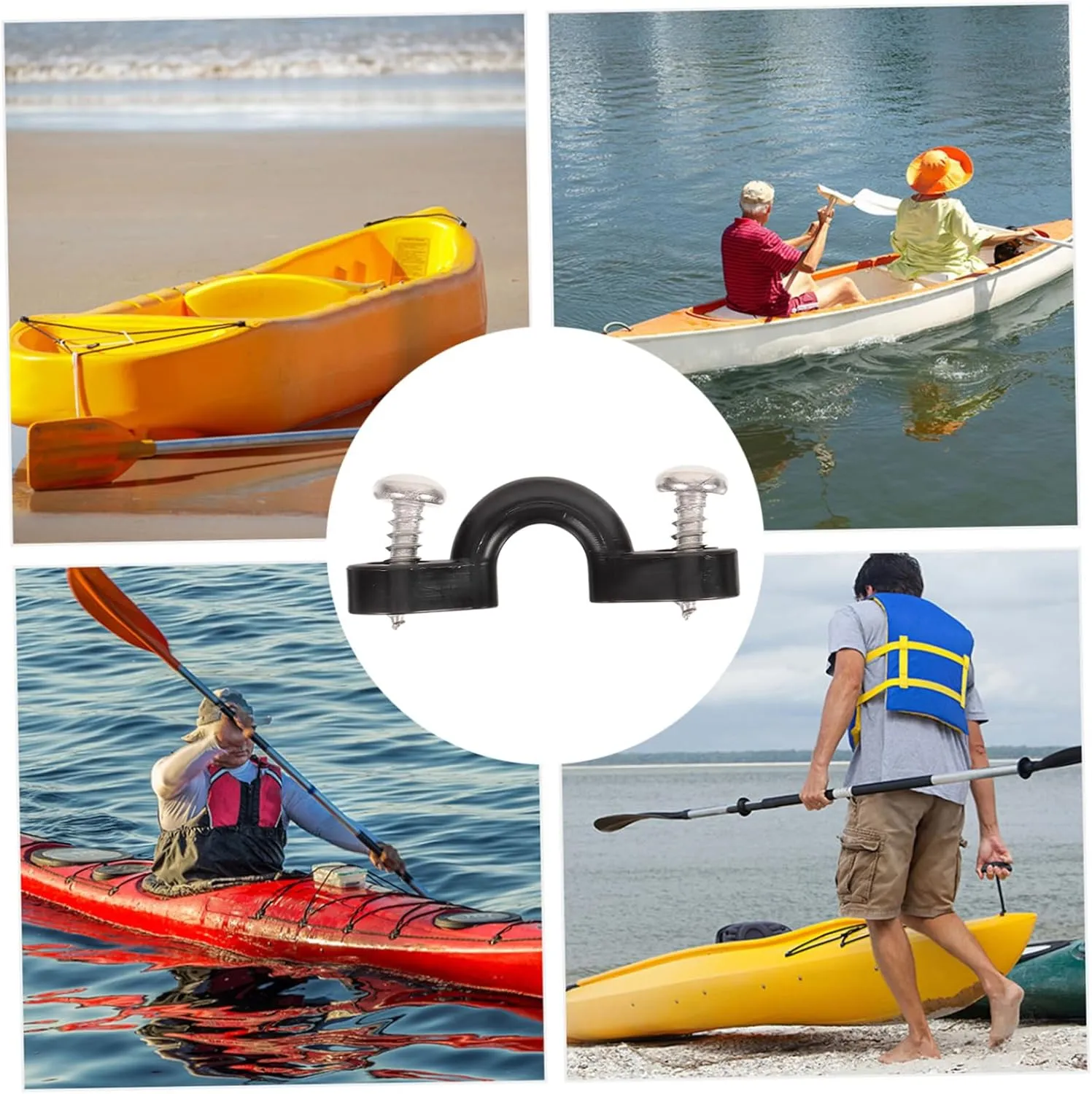 BESPORTBLE Sturdy Belt Buckle Canoe Kayak Cleat Straps Durable Boat Part Handle Grip Sturdy Fixing Buckle Sturdy
