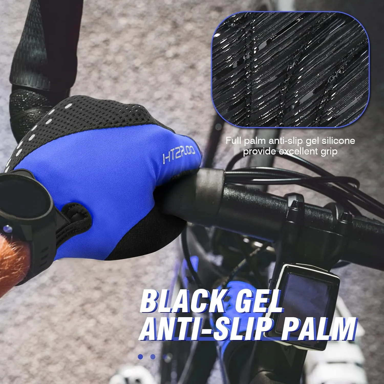 Bike Gloves Cycling Gloves Biking Gloves for Men Women with Anti-Slip Shock-Absorbing Pad,Light Weight,Nice Fit,Half Finger Bicycle Gloves