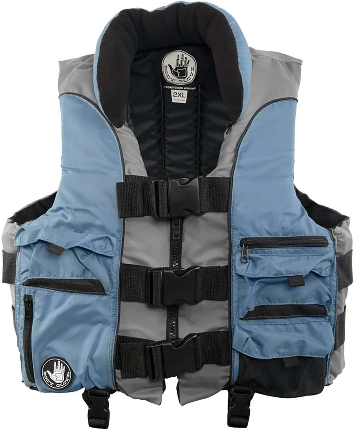 Body Glove Angler Fit Unisex Adult Life Jacket Nylon Fishing Life Jacket - Coast Guard Approved, High Mobility PFD, Lightweight Buoyancy Foam, Universal and Oversize
