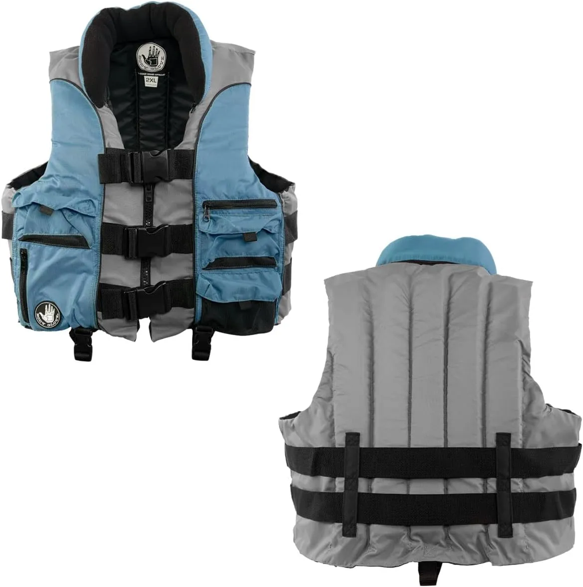 Body Glove Angler Fit Unisex Adult Life Jacket Nylon Fishing Life Jacket - Coast Guard Approved, High Mobility PFD, Lightweight Buoyancy Foam, Universal and Oversize