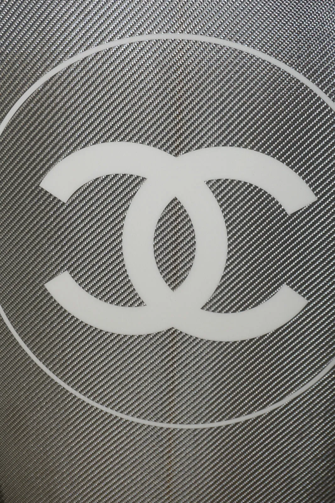 Chanel x Philippe Barland Limited Edition Silver Carbon Surfboard