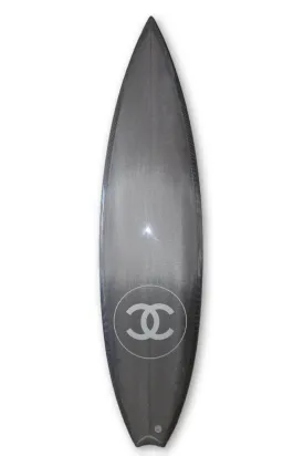 Chanel x Philippe Barland Limited Edition Silver Carbon Surfboard