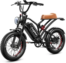 Electric Bike for Adults, 2000W/3000W Peak Single/Double Motor with 48V/52V 25AH/30AH Battery, 20"x4.0" Fat Tires 35MPH/37MPH Ebike, Dual Hydraulic Disc Brake Full Suspension Electric Bicycle