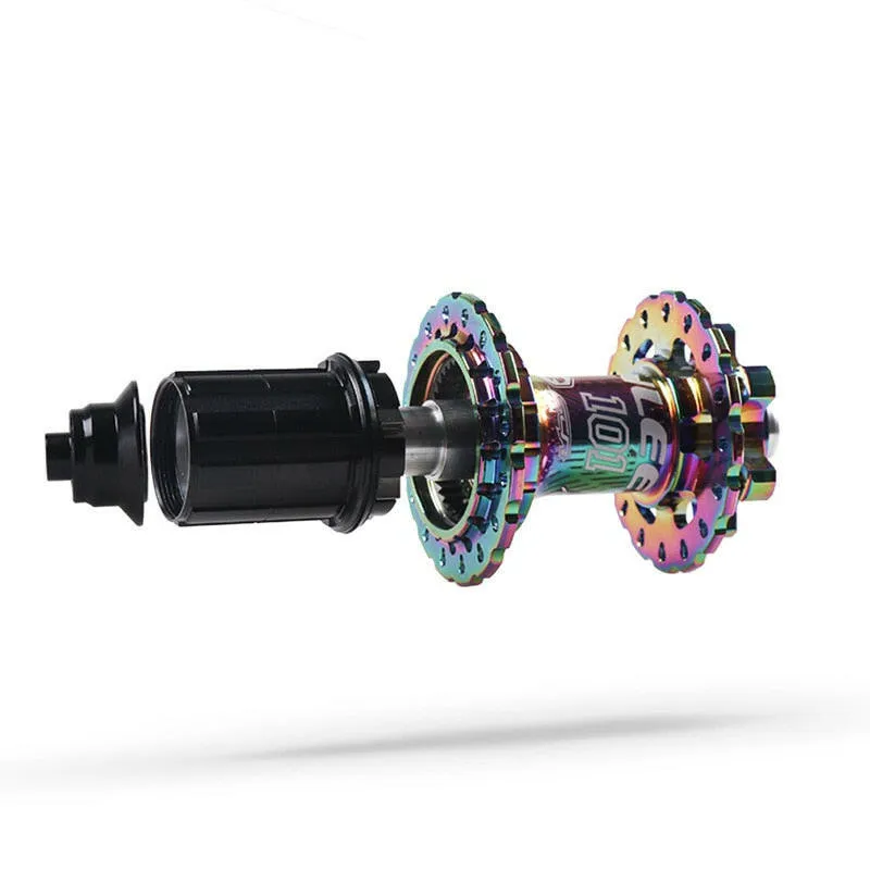 ENLEE Rainbow 32 Holes 6 Pawls Mountain Bike Disc Brake Hub QR 100*9MM/135*10MM MTB Bicycle Hubs