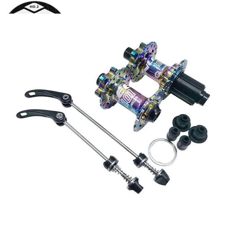 ENLEE Rainbow 32 Holes 6 Pawls Mountain Bike Disc Brake Hub QR 100*9MM/135*10MM MTB Bicycle Hubs