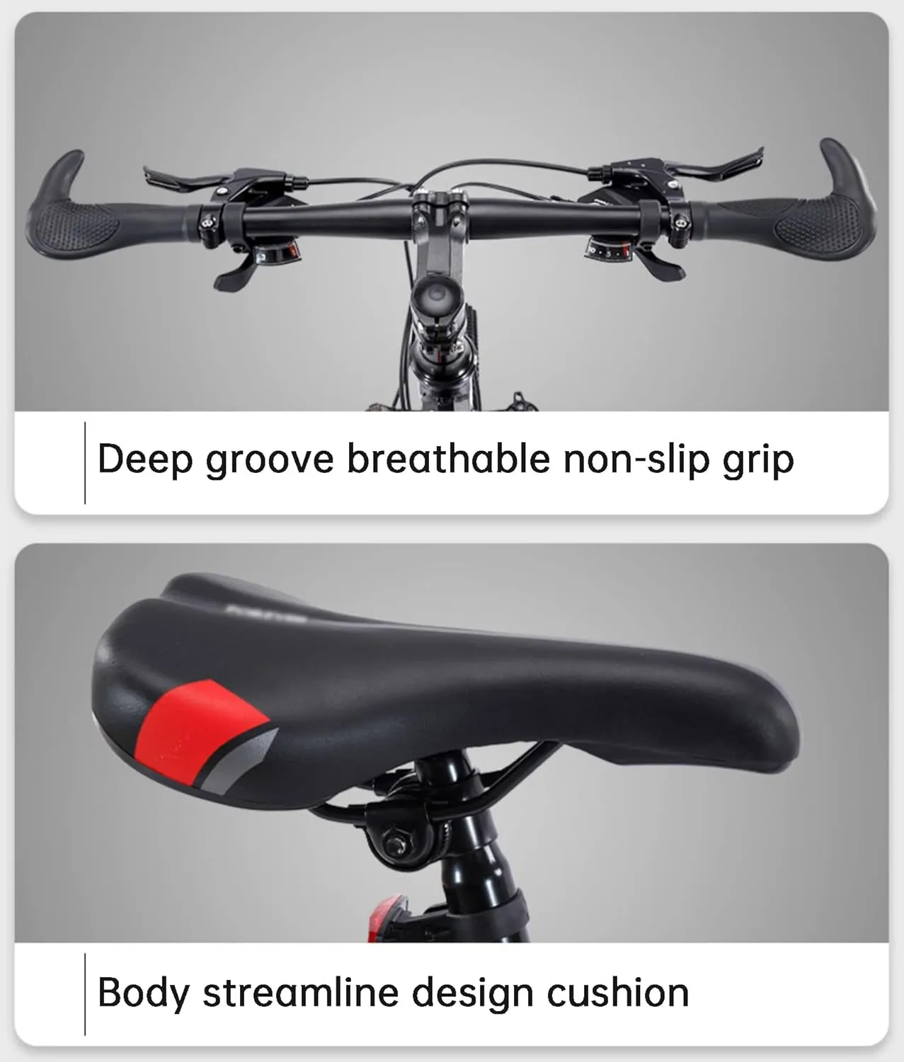 Folding Bike 24 Inch Folding Mountain Bike High-Carbon Steel Foldable Bicycle Full Suspension Bicycle for Adult Double Disc Brake Outroad Mountain Bicycle for Men Women