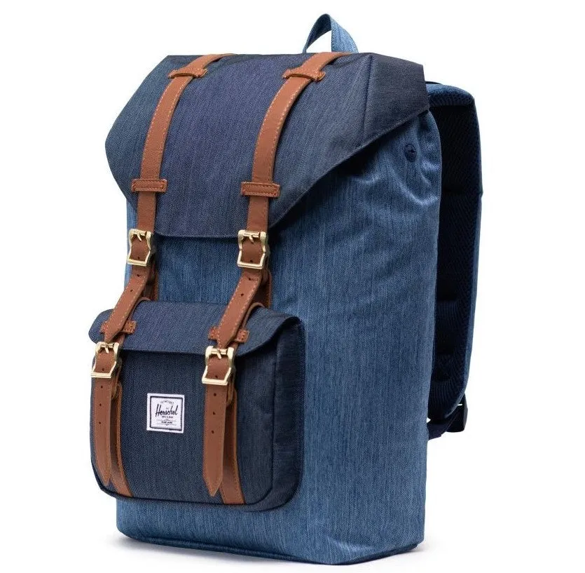 Herschel Little America Backpack - Faded/Dark Denim Crosshatch