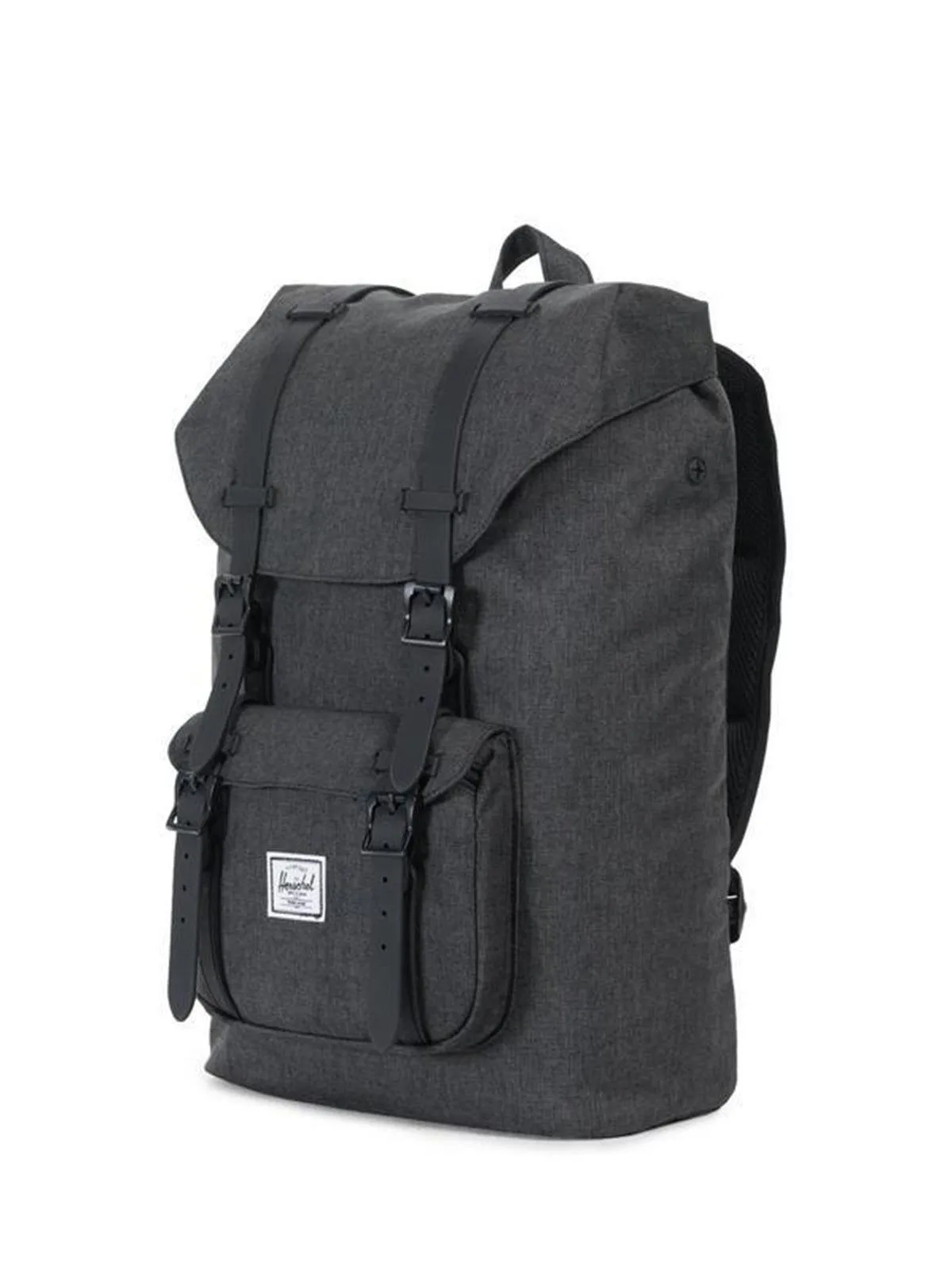 Herschel Little America Mid Backpack Black Crosshatch Black 17L