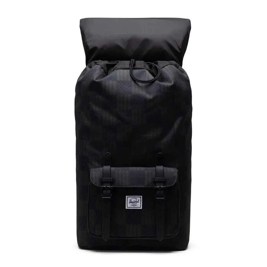 ﻿Herschel Supply Co. Little America Backpack - Black Checkered Textile