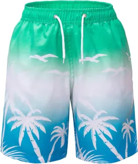 Hill & Sea Boys Swim Trunks Boys Swim Shorts Bathing Suit Swimwear Quick Dry Board Shorts Swimsuit with Pockets