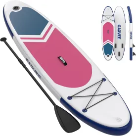 Inflatable Paddle Board for Adult, 10.6ft x 32"/ 11ft x 34" Extra Wide Inflatable Stand Up Paddle Board with Premium Accessories Suitable for Sea and Lakes