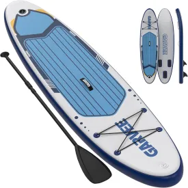 Inflatable Paddle Board for Adult, 10.6ft x 32"/ 11ft x 34" Extra Wide Inflatable Stand Up Paddle Board With Premium Accessories Suitable for Sea and Lakes
