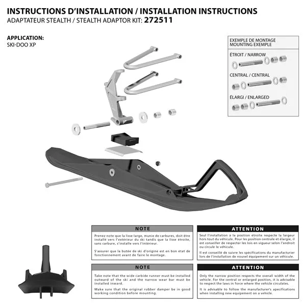 Kimpex Stealth Ski Kits