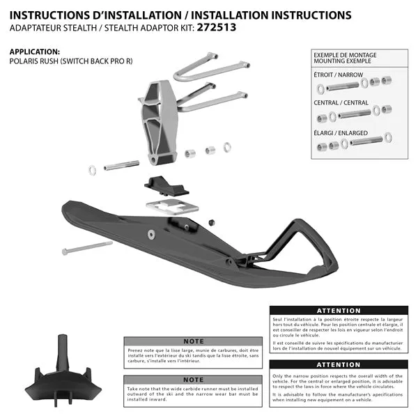 Kimpex Stealth Ski Kits