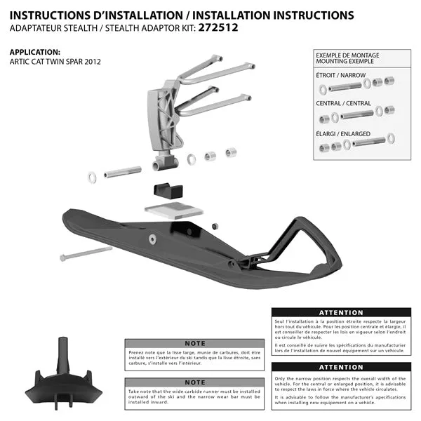 Kimpex Stealth Ski Kits