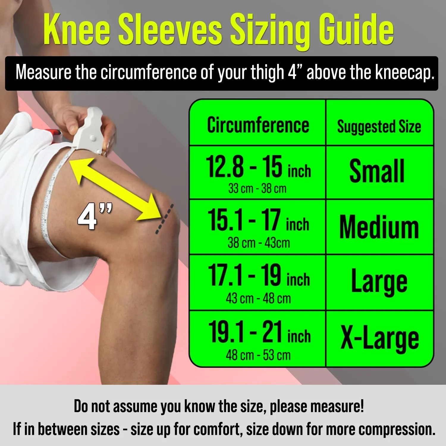 Knee Brace for Women & Men, 2 Pack Compression Knee Brace, Knee Support Sleeve for Pain Relief, Running, Workout, Sports, Knee Braces for ACL, Meniscus Tear, Arthritis, Injury Recovery Beige M