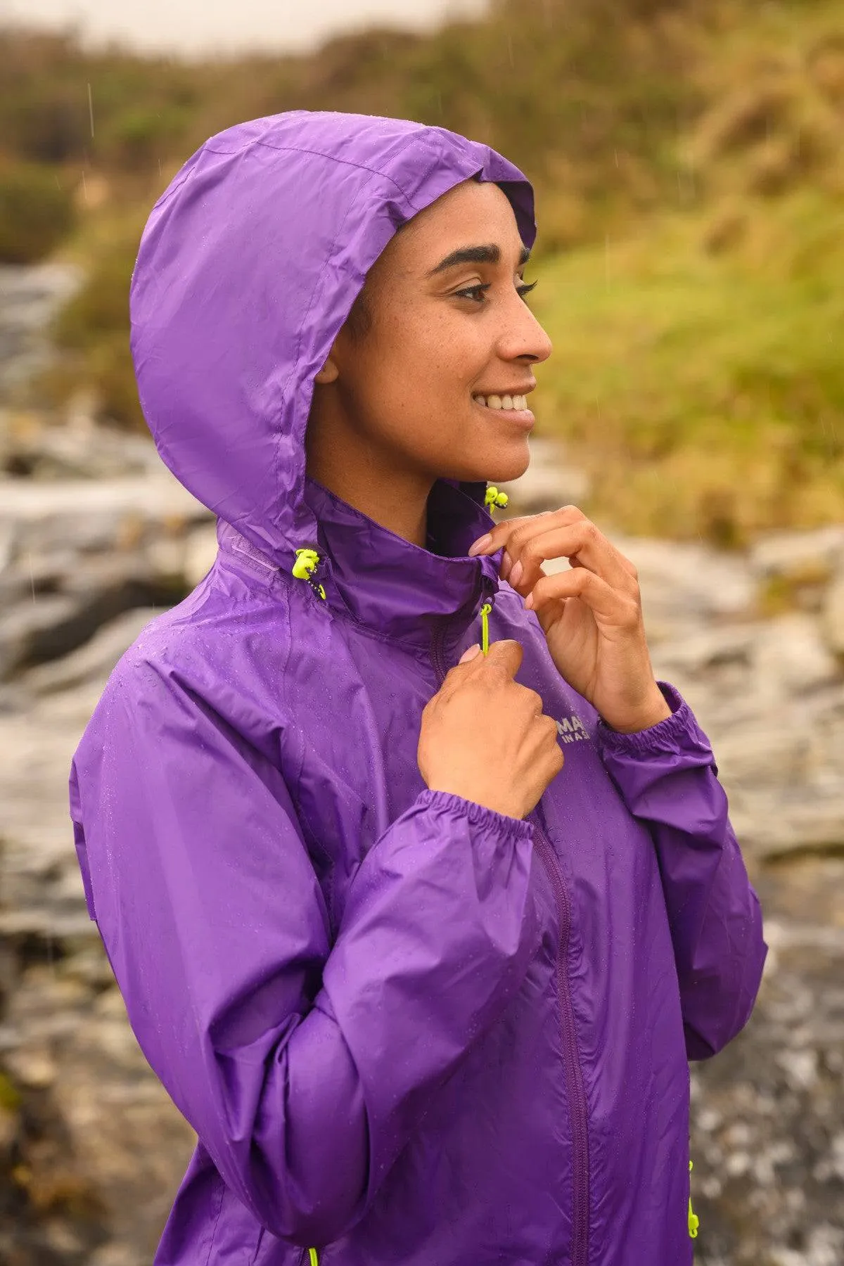 Mac in a Sac Adults Waterproof Breathable Windproof Unisex Origin Packable Jacket-PURPLE