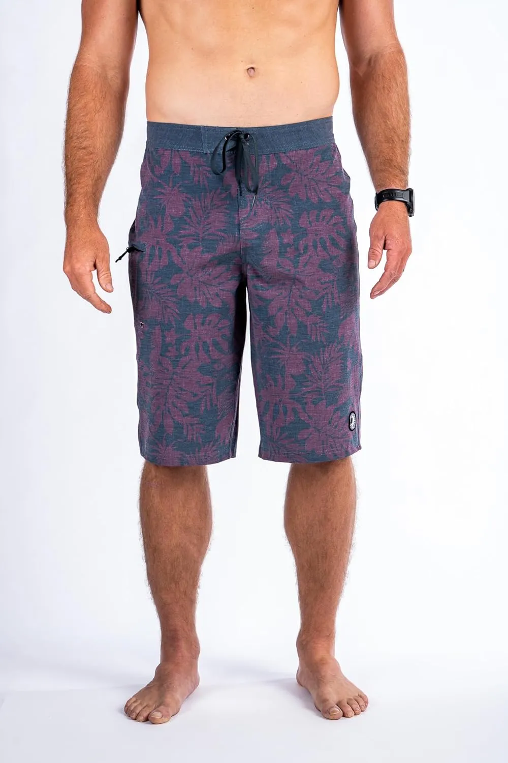 Maui Rippers Very Long 4 Way Stretch Boardshorts 24 Inch Outseam