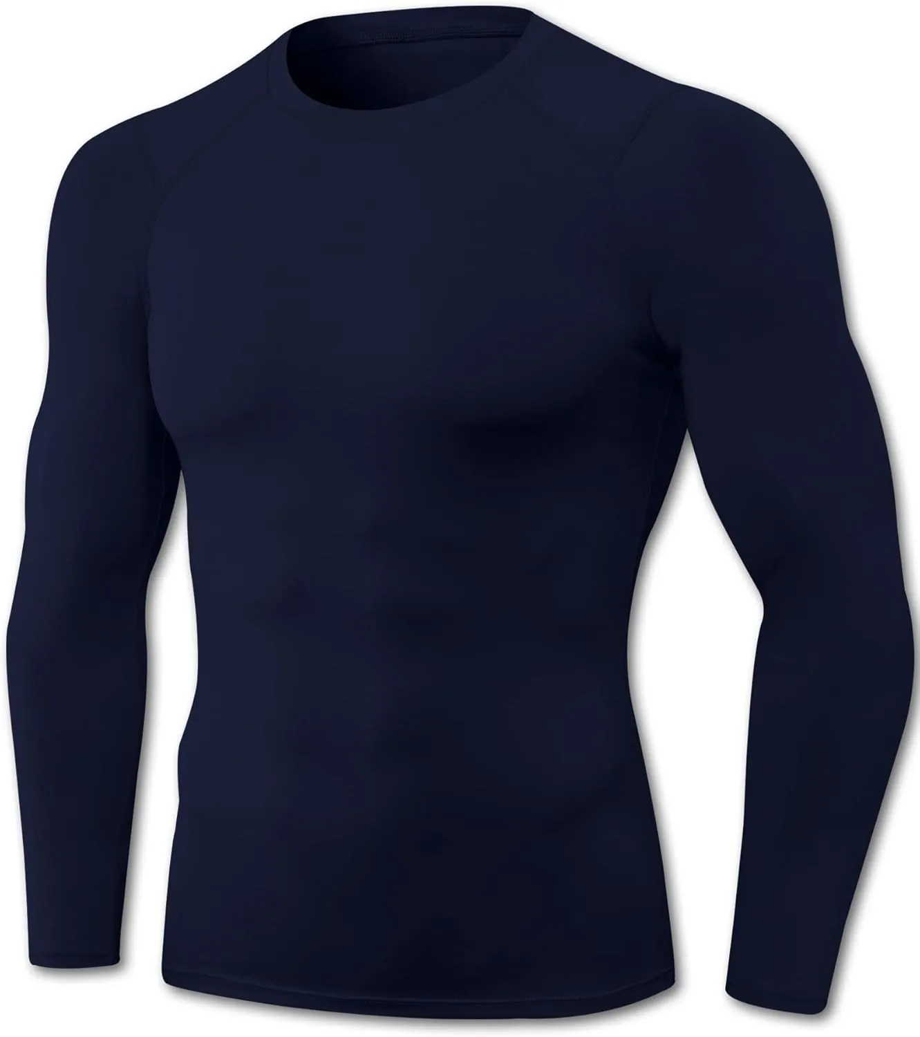 Men's Compression Shirt Long Sleeve Cool Dry Workout Athletic Base Layer Undershirts for Running Basketball Cycling