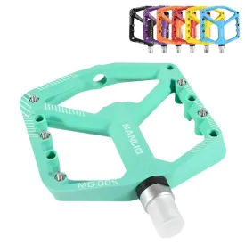 NanLio MTB Ultralight Flat Pedal Bearings XC AM Mountain BMX Anti-slip Big Foot DU Bushing Colorful Nylon Plastic 9/16" Bicycle
