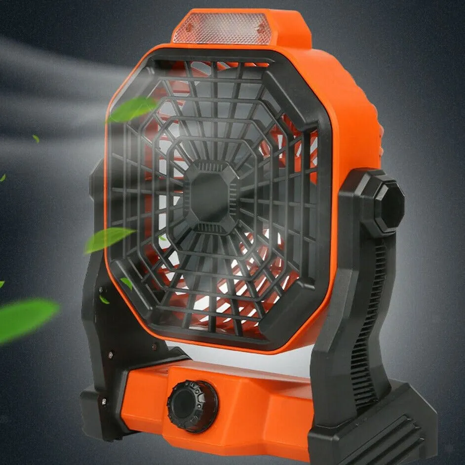 Portable Solar Powered Rechargeable Camping Tent Fan
