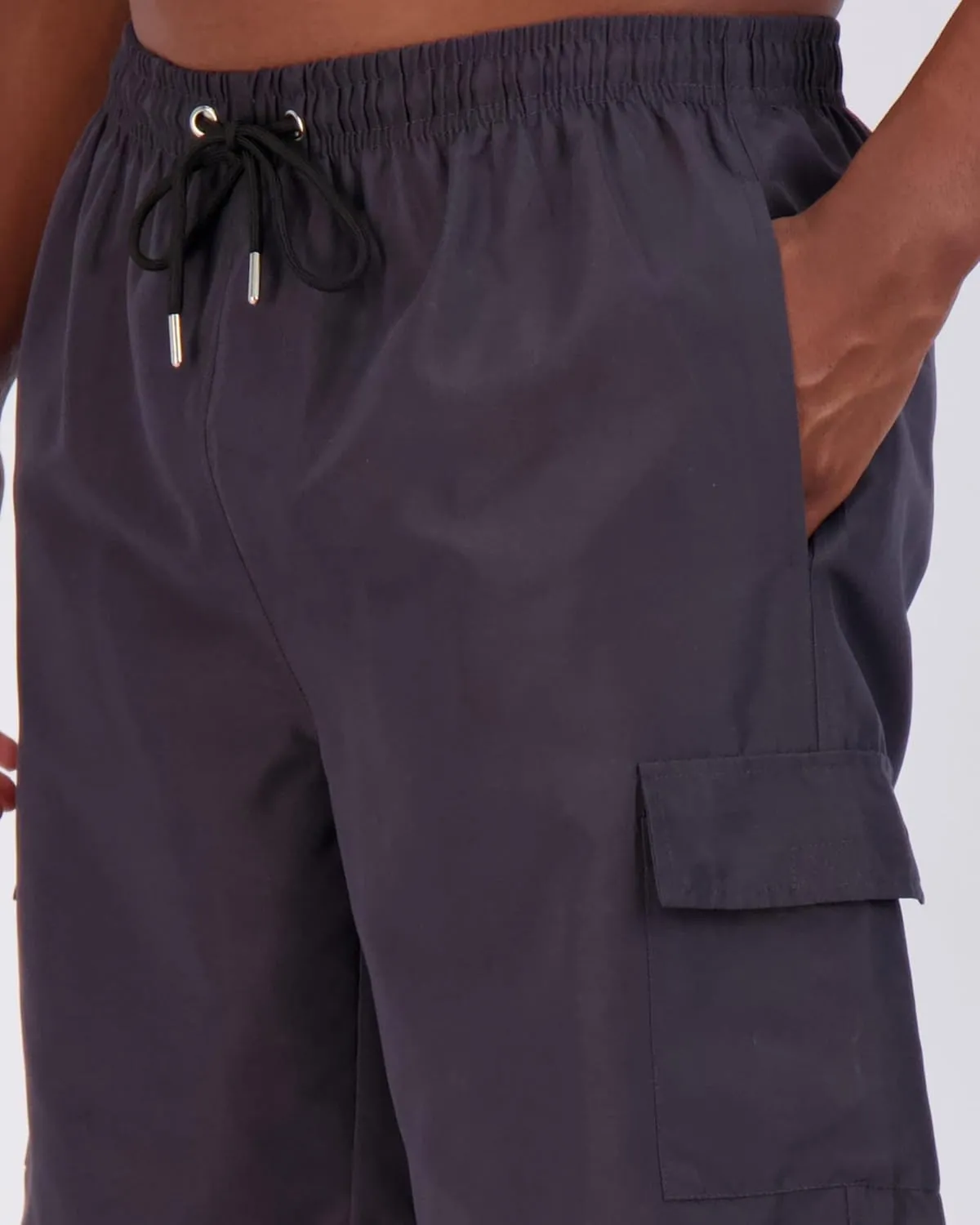 Real Essentials 3 Pack: Men's Swim Trunks with Cargo Pockets & Mesh Lining (Available in Big & Tall)
