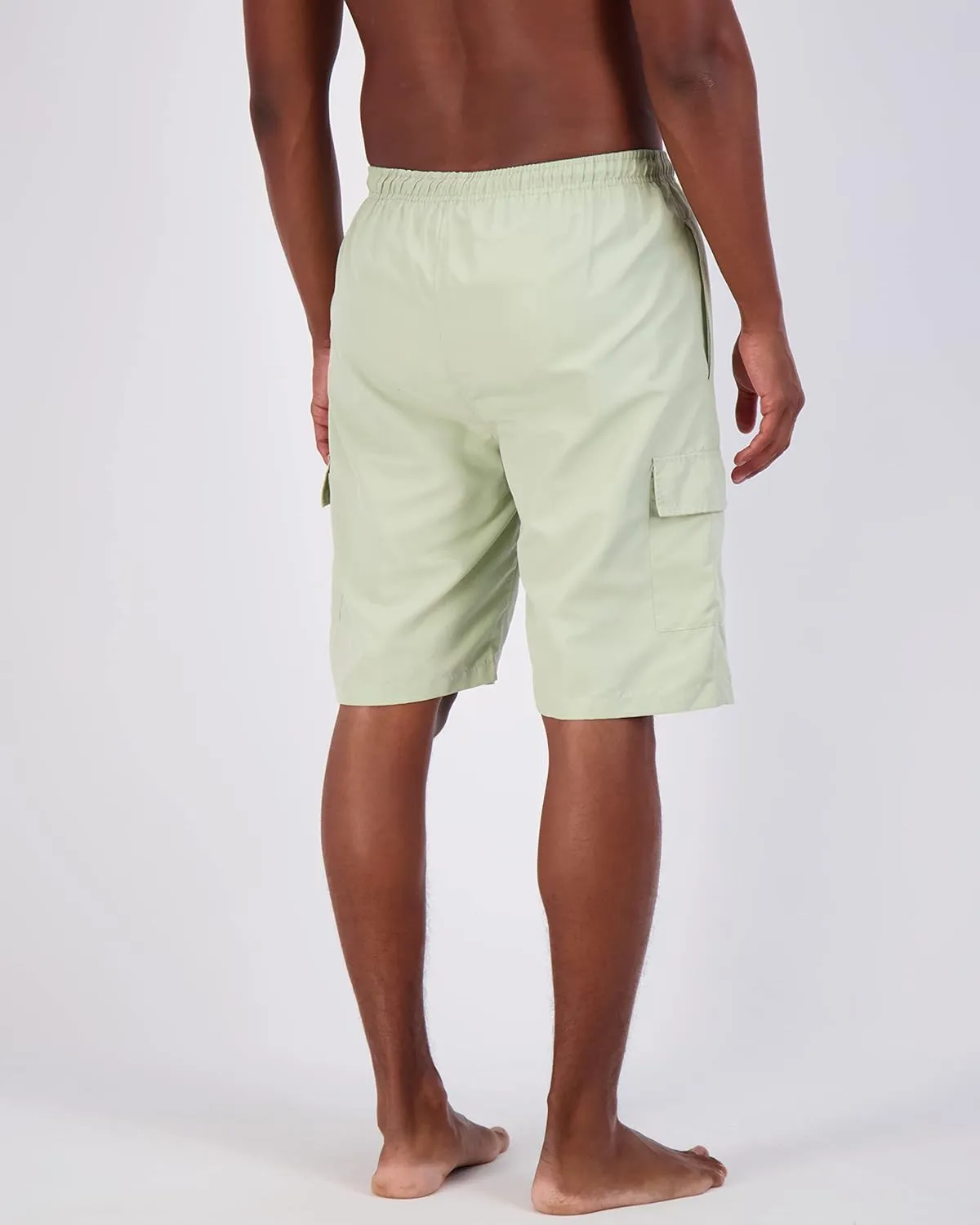 Real Essentials 3 Pack: Men's Swim Trunks with Cargo Pockets & Mesh Lining (Available in Big & Tall)