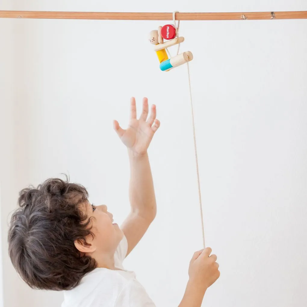 Rope Climbing Acrobat