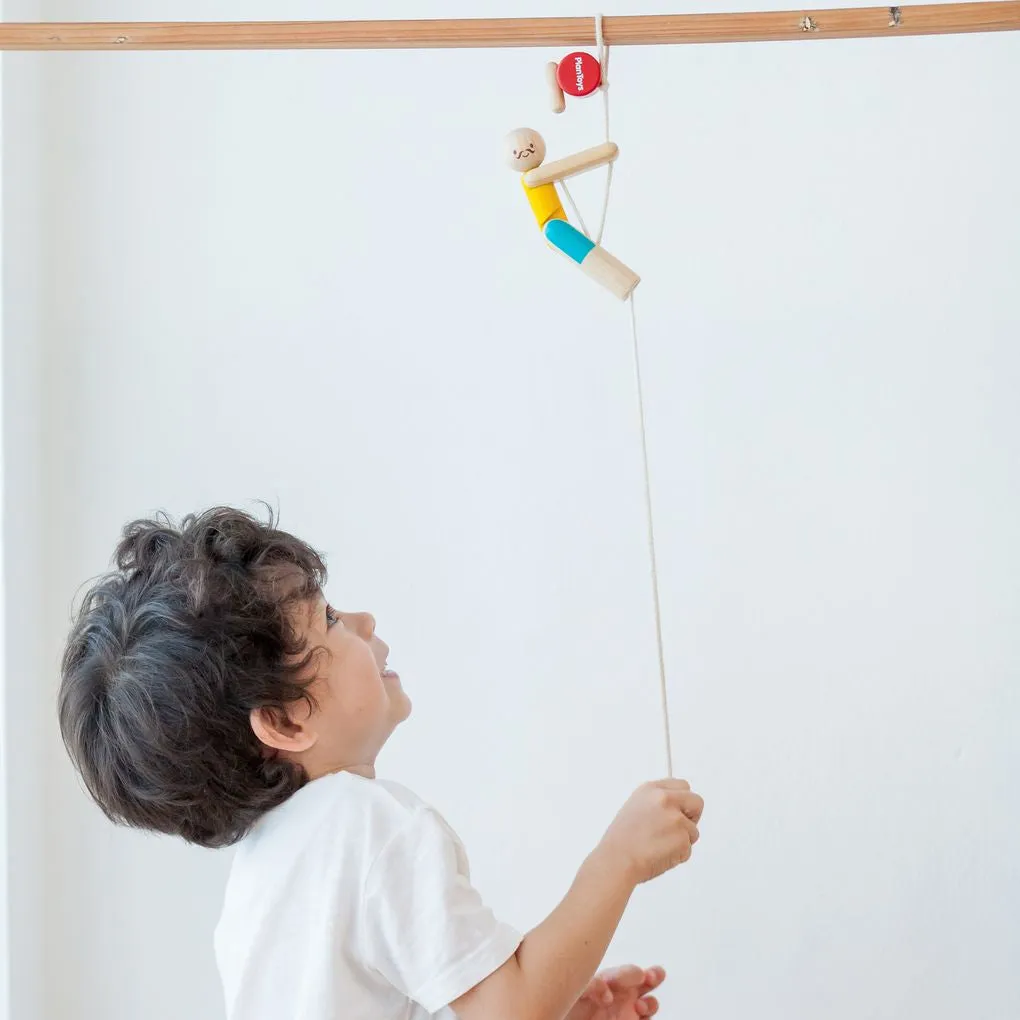 Rope Climbing Acrobat