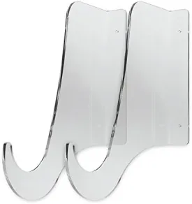 SourceOne Premium Invisible Surfboard Wall Racks - Display, Clear Acrylic