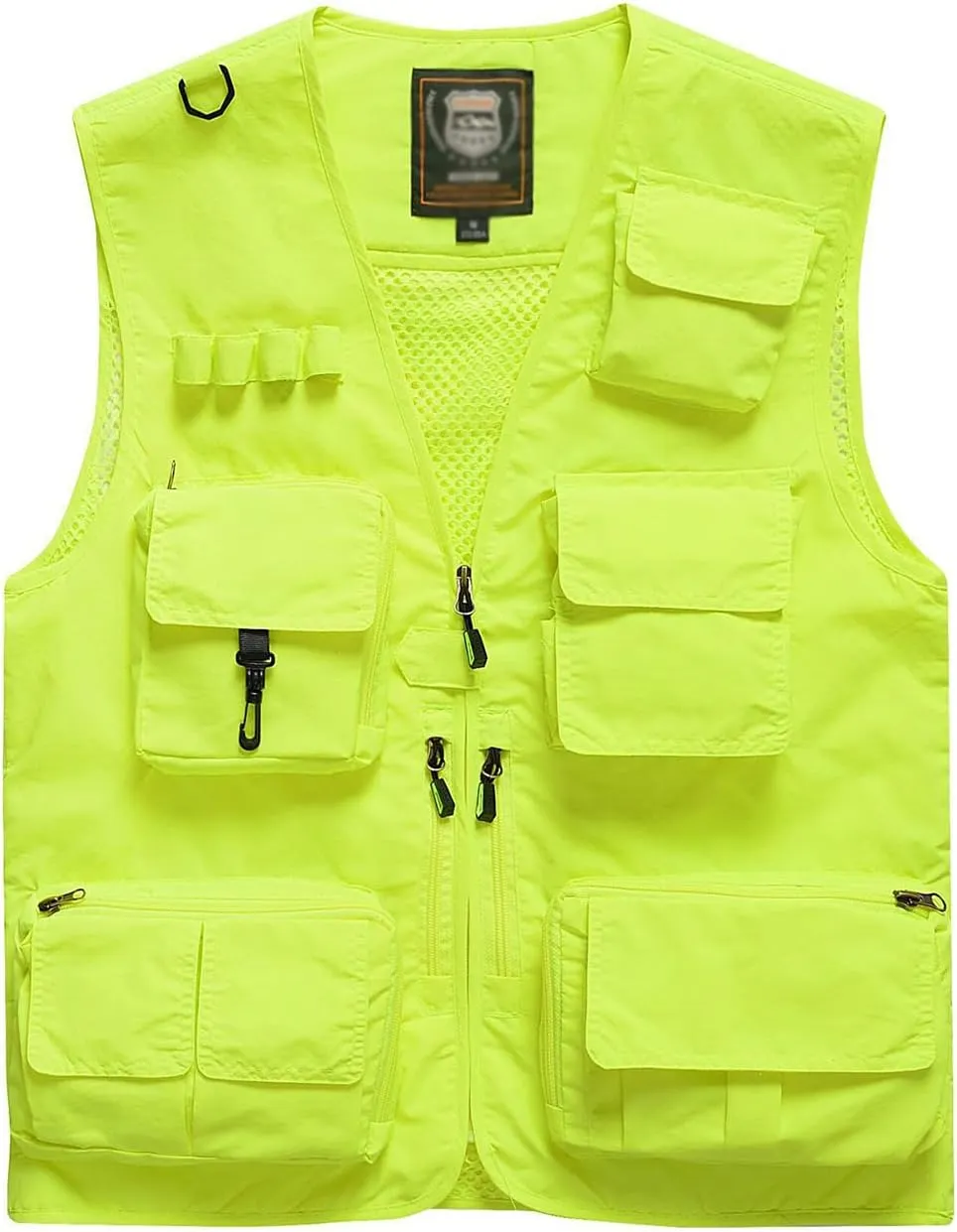 Spanye Mens Fishing Hunting Vest Outdoor Travel Utility Vest Tactical Work Jacket Multi Pocket