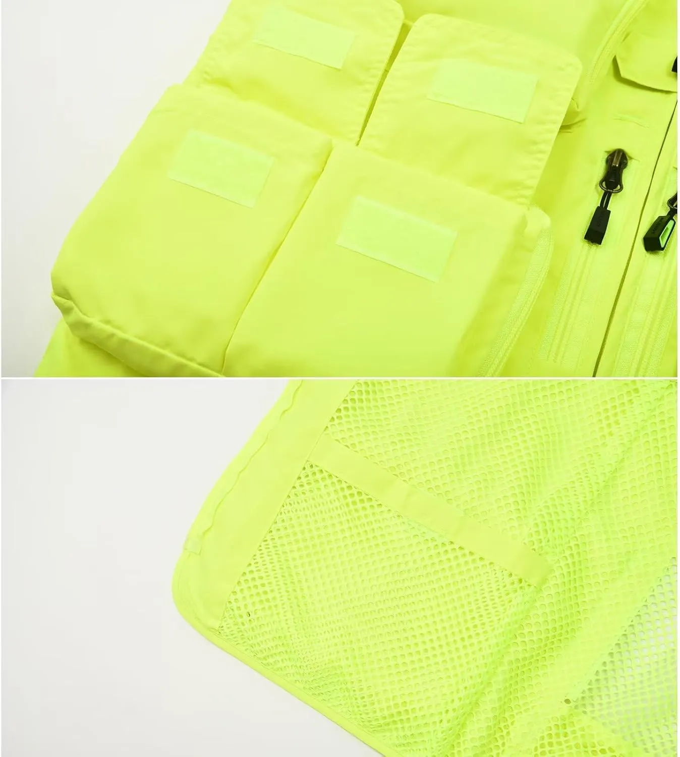Spanye Mens Fishing Hunting Vest Outdoor Travel Utility Vest Tactical Work Jacket Multi Pocket
