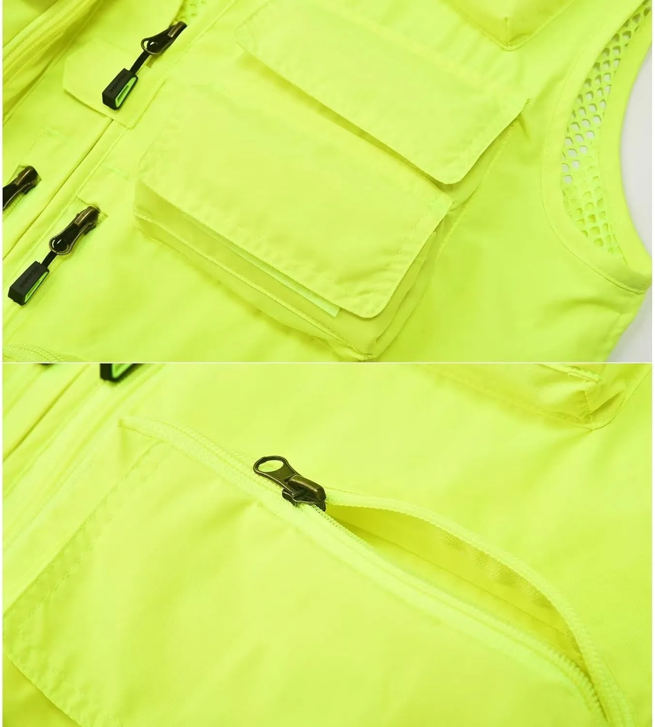 Spanye Mens Fishing Hunting Vest Outdoor Travel Utility Vest Tactical Work Jacket Multi Pocket