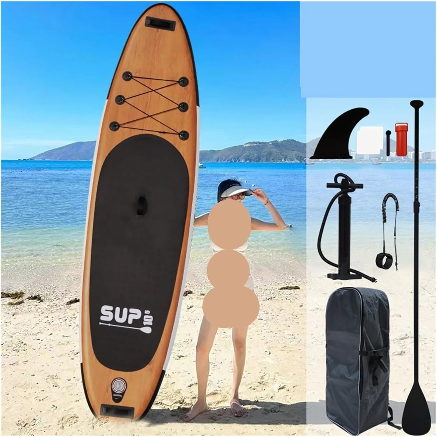 Surfboard Inflatable Surfboard 320cm Sup Standing Up Paddle Sea Surfing Board Outdoor Recreation