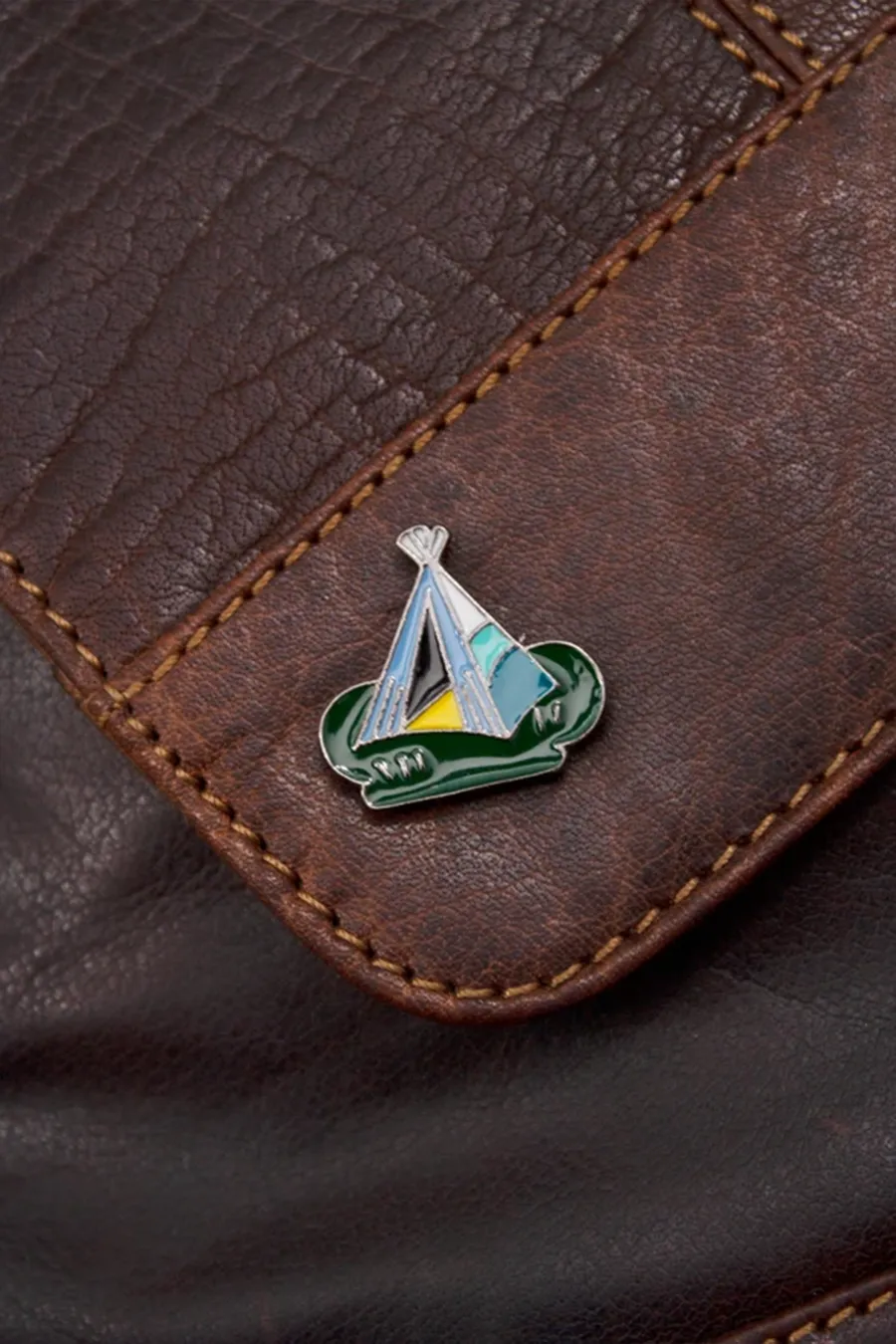 Tent Camping Enamel Pin