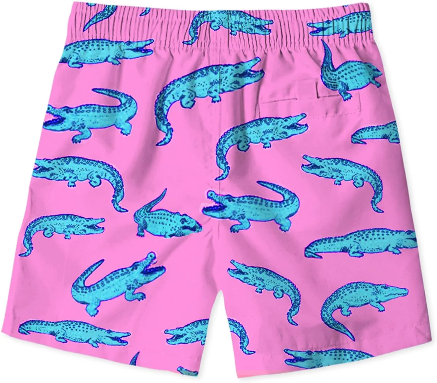 uideazone Boys Swim Trunks 3D Funny Print Surfing Board Shorts Quick Dry UPF 50  Swimsuit Beachwear with Mesh Lining 2-12T
