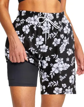 Women's 3''/5''/7'' Swim Board Shorts Quick Dry Beach Shorts with Liner Pockets Swimsuits Bottoms Trunks for Women